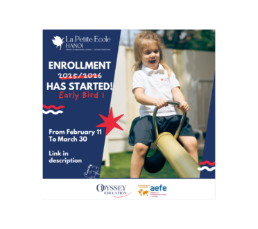 Enrollments for the 2025-2026 school year are open at La Petite École Hanoi!