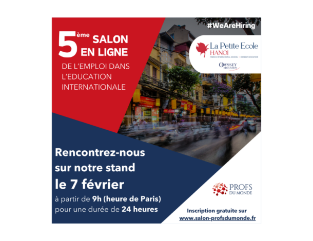 Participation au 5ème Salon en ligne de l'Emploi dans l'Éducation Internationale